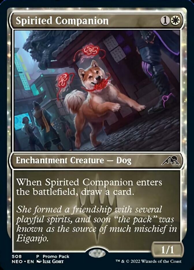 Spirited Companion (Promo Pack) [Kamigawa: Neon Dynasty Promos] | GrognardGamesBatavia