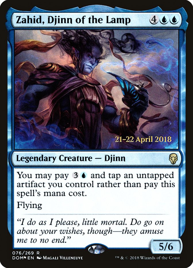 Zahid, Djinn of the Lamp [Dominaria Prerelease Promos] | GrognardGamesBatavia