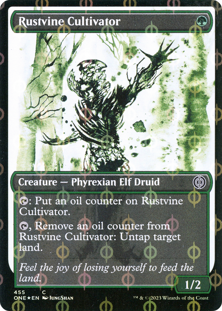 Rustvine Cultivator (Showcase Ichor Step-and-Compleat Foil) [Phyrexia: All Will Be One] | GrognardGamesBatavia