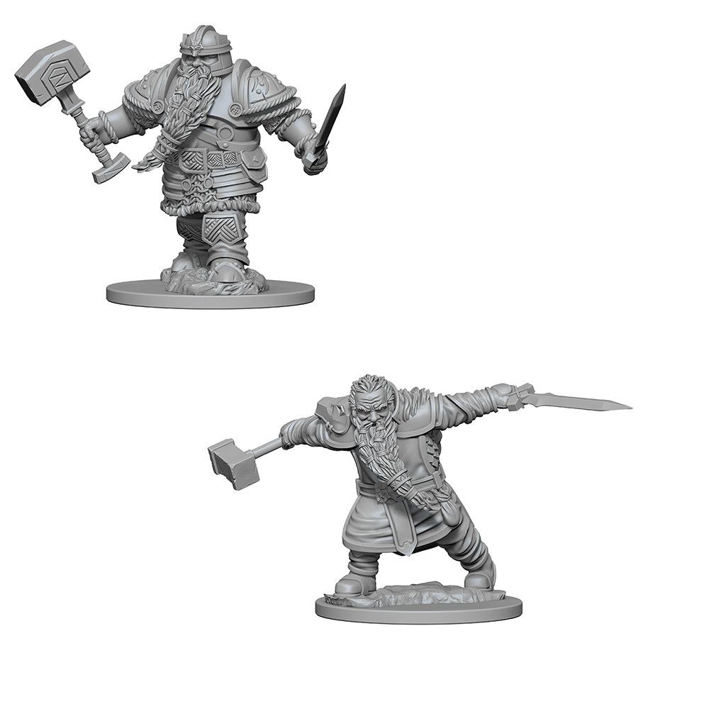 WizKids 726167 Dwarf Fighter MALE | GrognardGamesBatavia