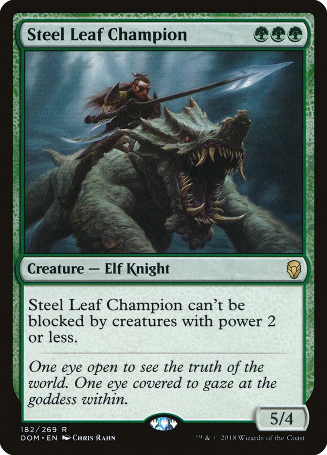 Steel Leaf Champion [Dominaria] | GrognardGamesBatavia