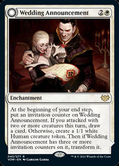 Wedding Announcement // Wedding Festivity [Innistrad: Crimson Vow] | GrognardGamesBatavia