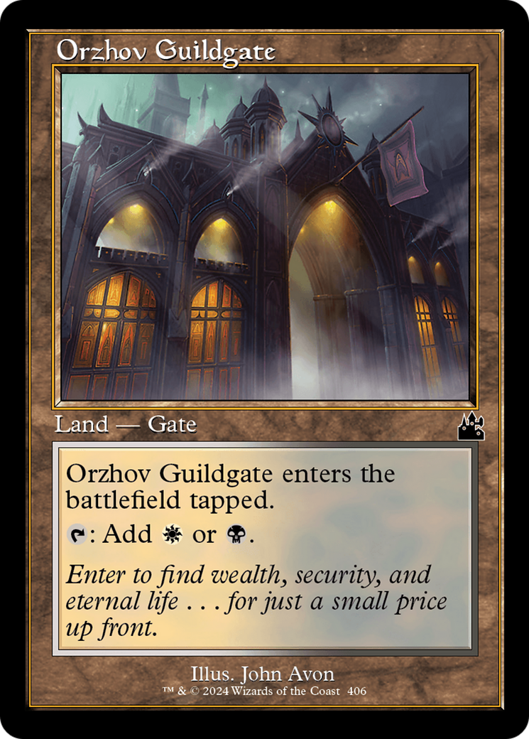 Orzhov Guildgate (Retro Frame) [Ravnica Remastered] | GrognardGamesBatavia