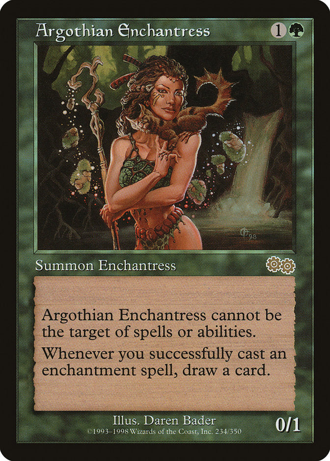 Argothian Enchantress [Urza's Saga] | GrognardGamesBatavia