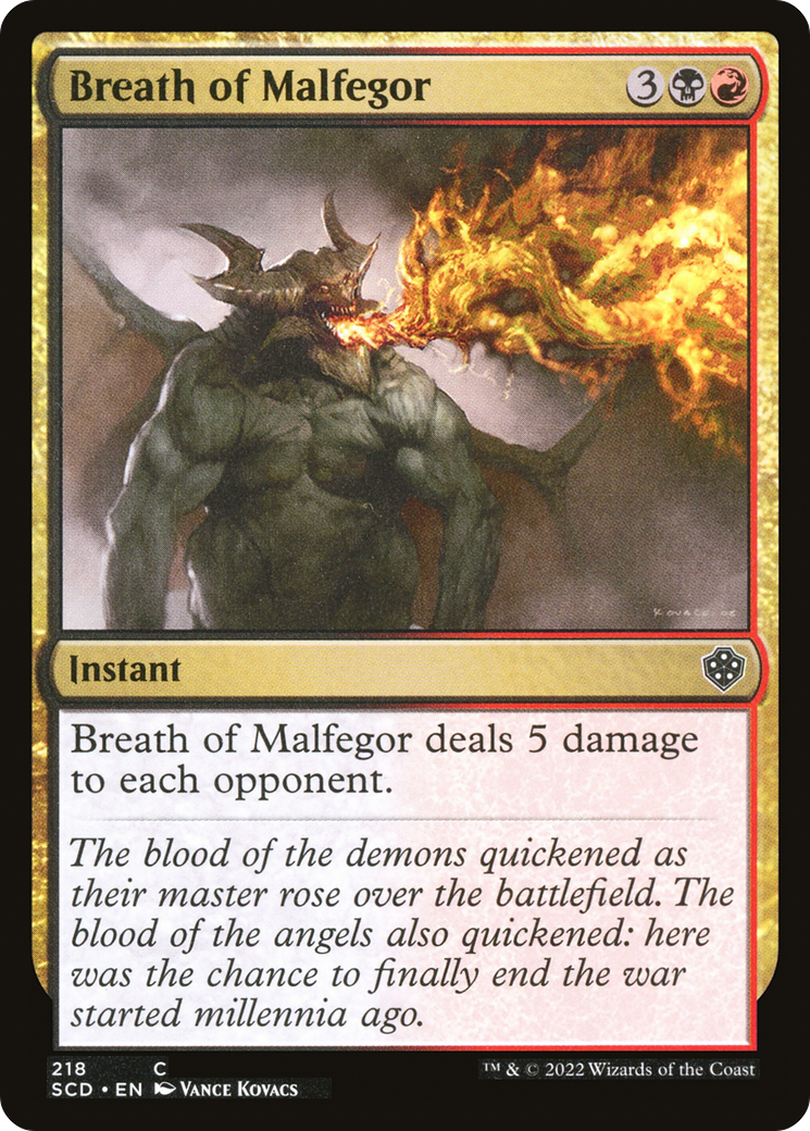 Breath of Malfegor [Starter Commander Decks] | GrognardGamesBatavia