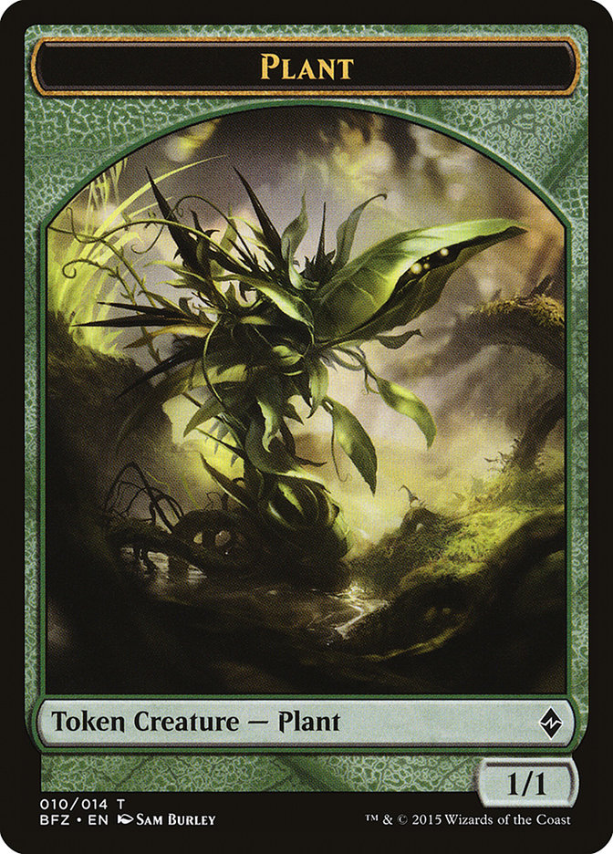 Plant Token [Battle for Zendikar Tokens] | GrognardGamesBatavia