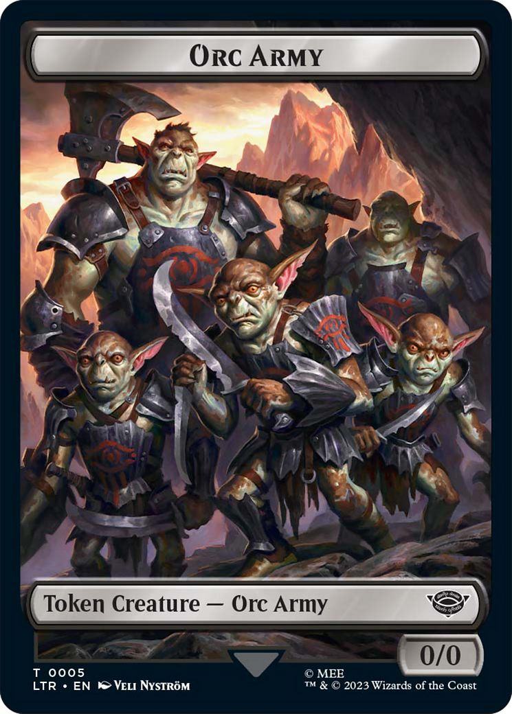 Food (09) // Orc Army (05) Double-Sided Token [The Lord of the Rings: Tales of Middle-Earth Tokens] | GrognardGamesBatavia