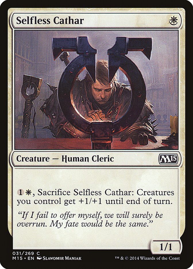 Selfless Cathar [Magic 2015] | GrognardGamesBatavia