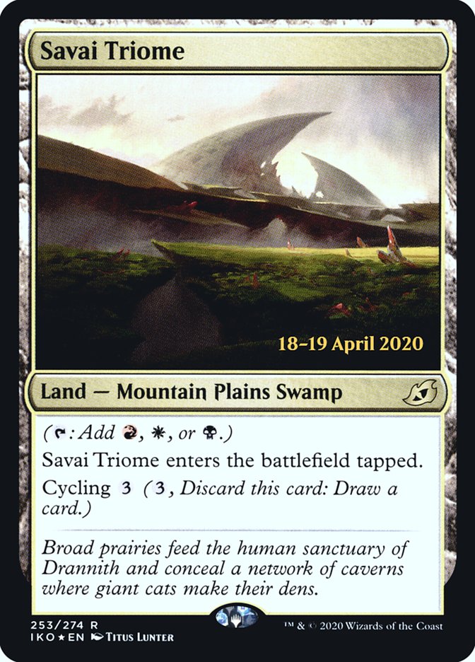 Savai Triome [Ikoria: Lair of Behemoths Prerelease Promos] | GrognardGamesBatavia