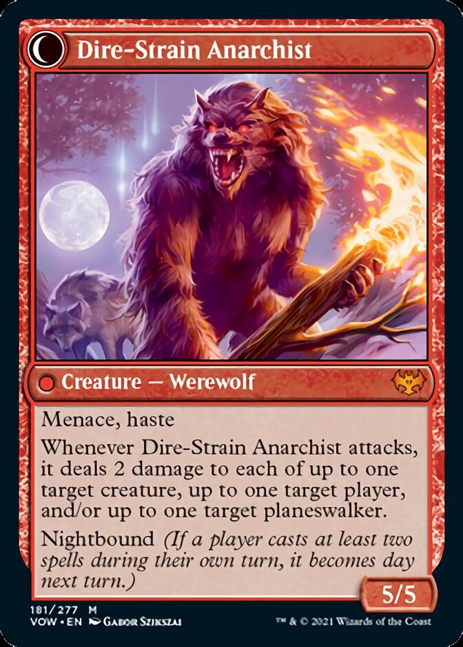 Volatile Arsonist // Dire-Strain Anarchist [Innistrad: Crimson Vow] | GrognardGamesBatavia