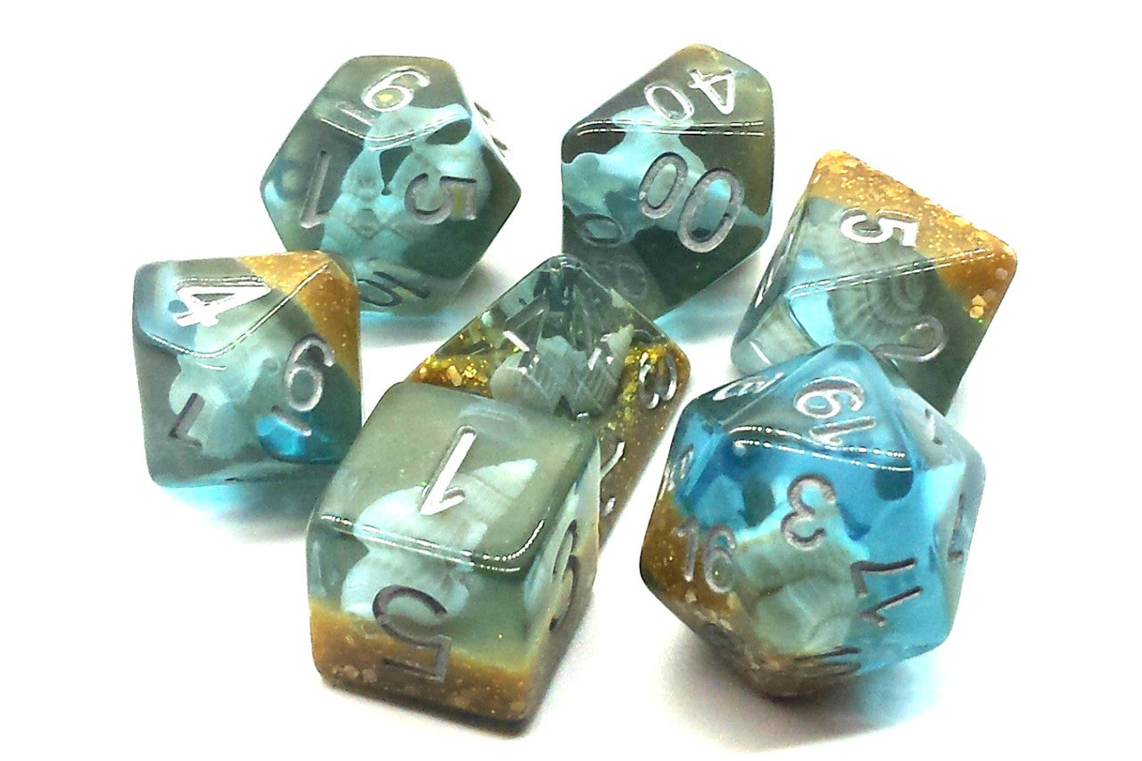 Infused Dice - Beach Party Sunken Treasure | GrognardGamesBatavia