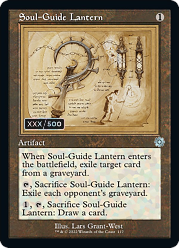 Soul-Guide Lantern (Retro Schematic) (Serial Numbered) [The Brothers' War Retro Artifacts] | GrognardGamesBatavia