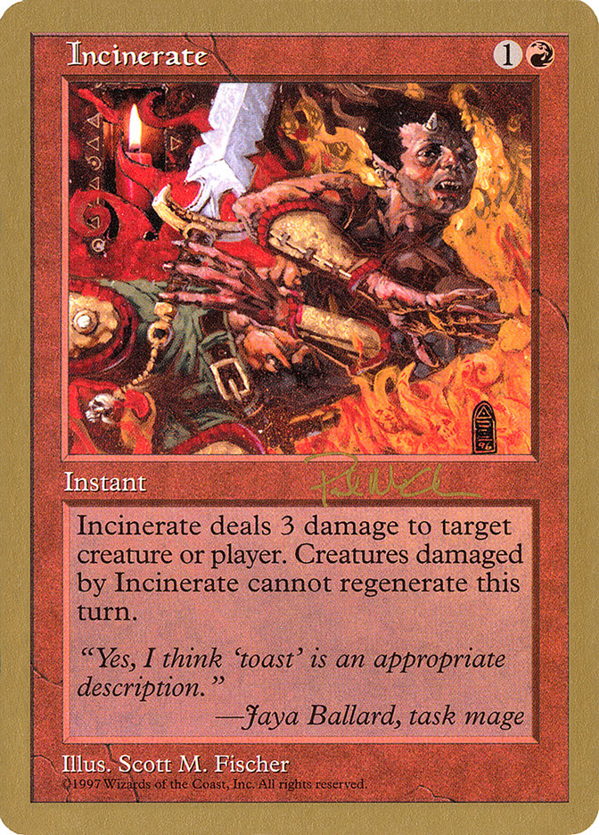 Incinerate (Paul McCabe) [World Championship Decks 1997] | GrognardGamesBatavia