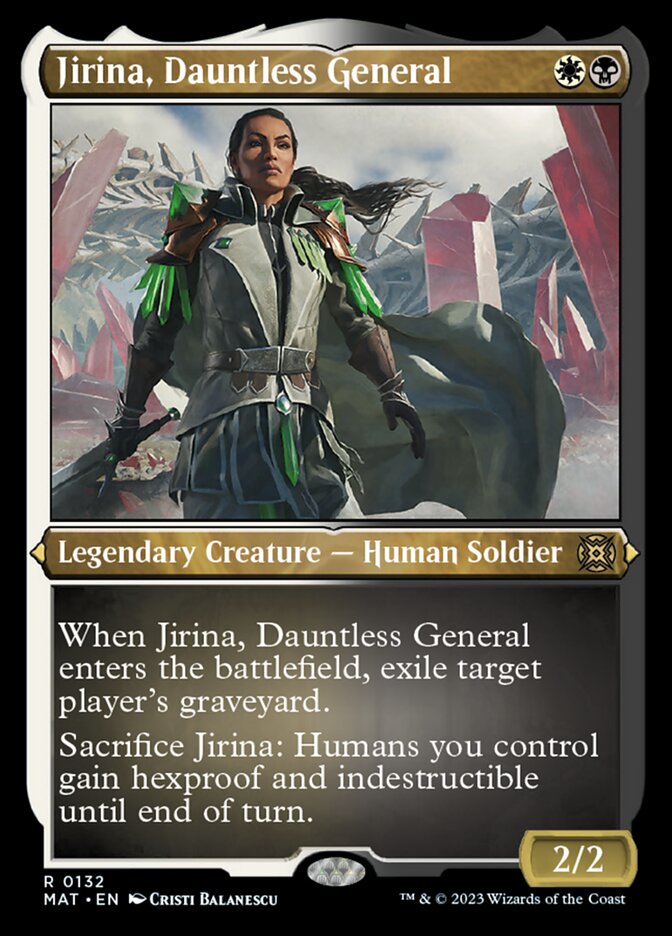 Jirina, Dauntless General (Foil Etched) [March of the Machine: The Aftermath] | GrognardGamesBatavia