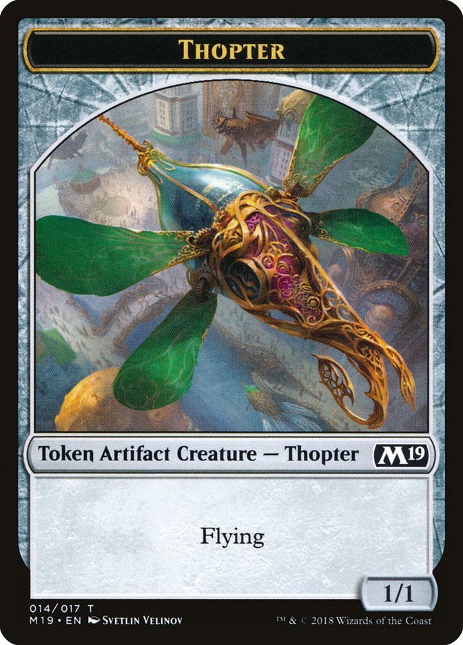 Zombie // Thopter Double-Sided Token (Game Night) [Core Set 2019 Tokens] | GrognardGamesBatavia