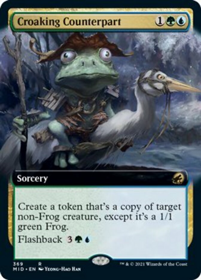 Croaking Counterpart (Extended Art) [Innistrad: Midnight Hunt] | GrognardGamesBatavia