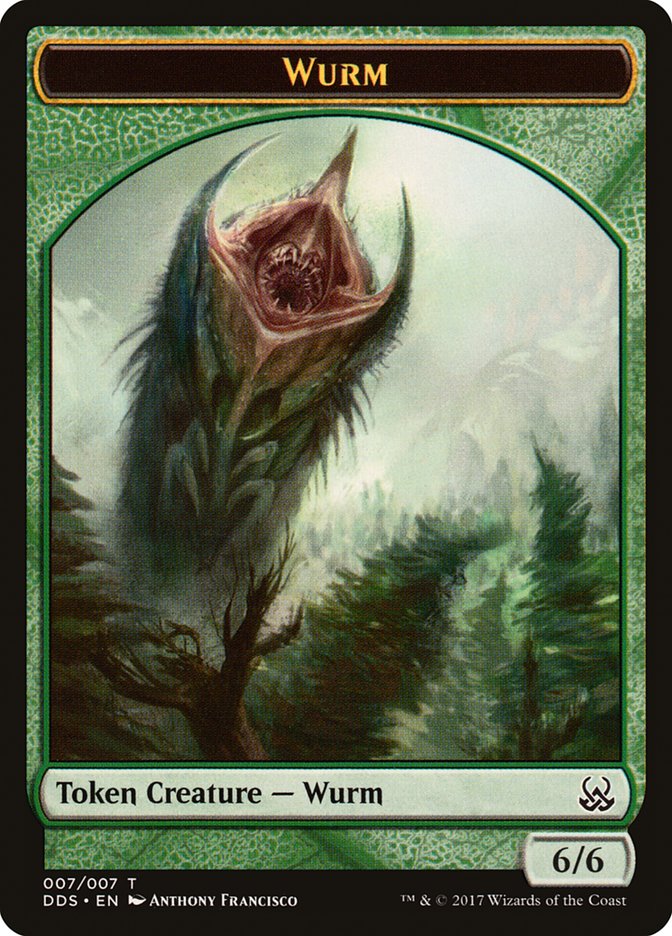 Wurm Token [Duel Decks: Mind vs. Might Tokens] | GrognardGamesBatavia