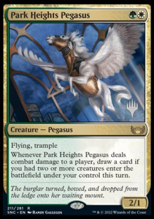 Park Heights Pegasus (Promo Pack) [Streets of New Capenna Promos] | GrognardGamesBatavia
