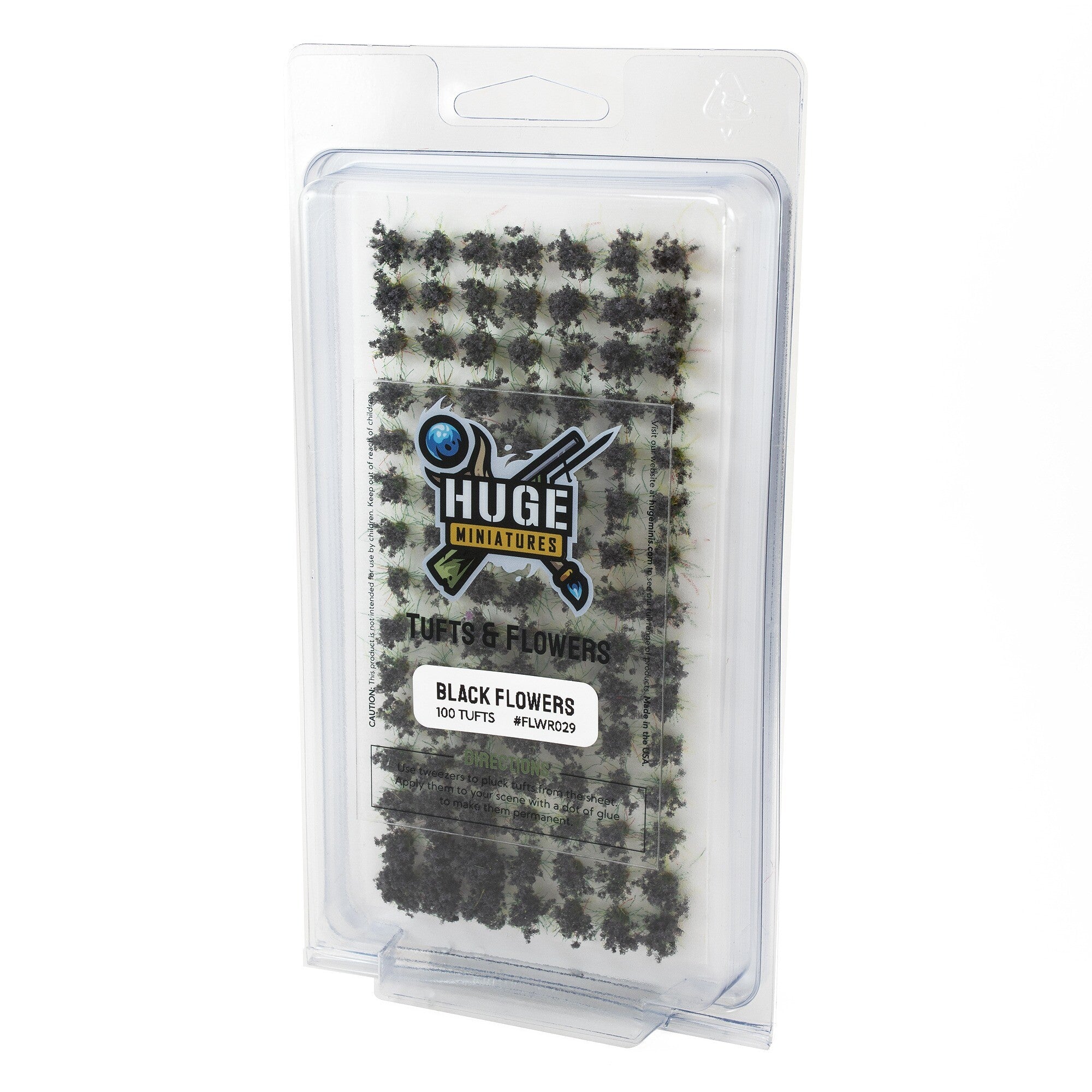 Huge Miniatures Black Flowers | GrognardGamesBatavia