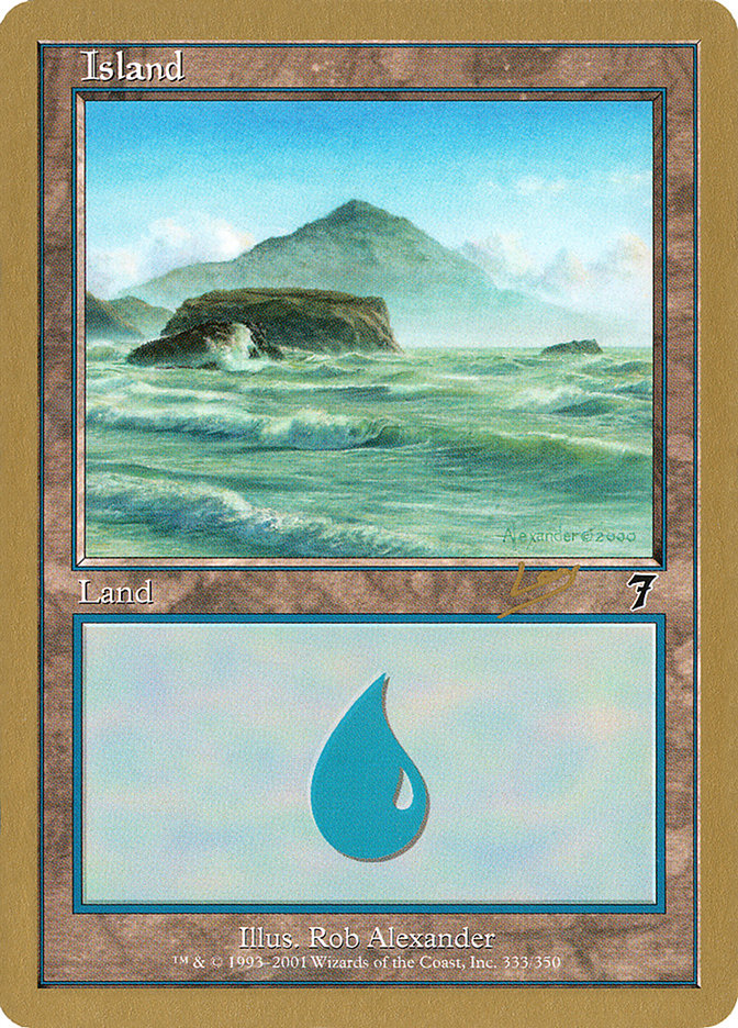 Island (333) (Raphael Levy) [World Championship Decks 2002] | GrognardGamesBatavia