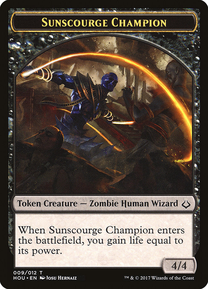 Sunscourge Champion Token [Hour of Devastation Tokens] | GrognardGamesBatavia