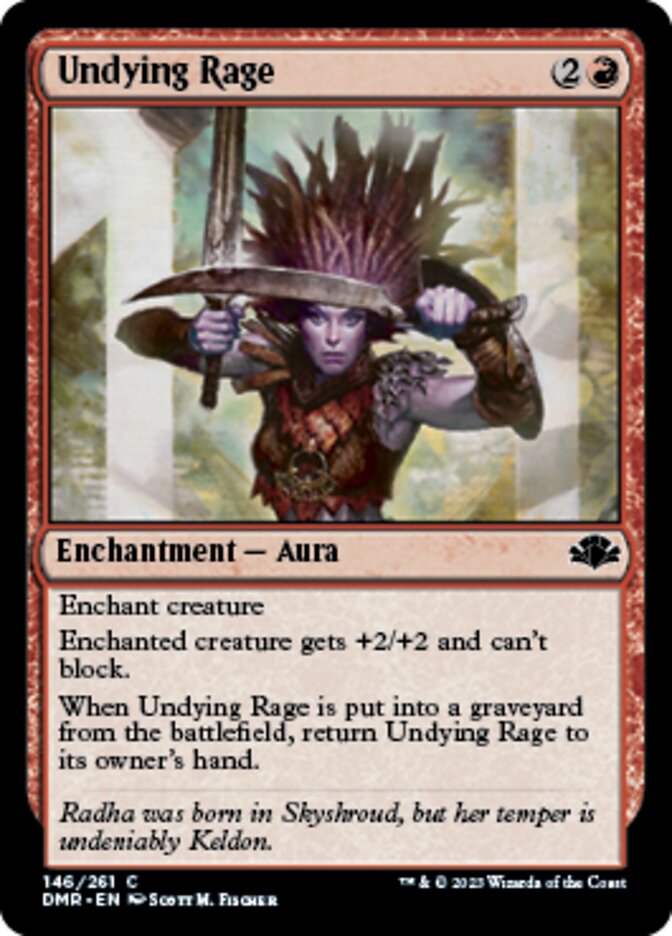 Undying Rage [Dominaria Remastered] | GrognardGamesBatavia