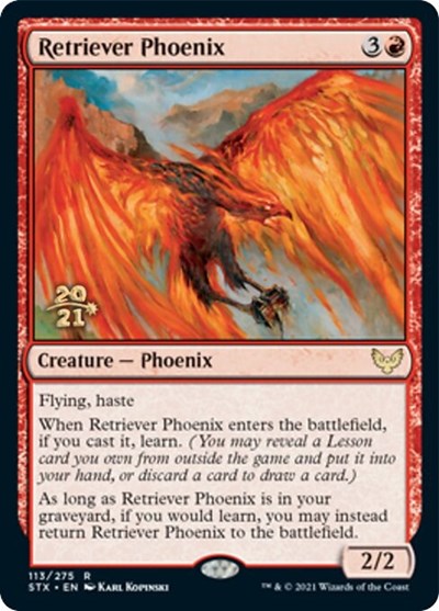 Retriever Phoenix [Strixhaven: School of Mages Prerelease Promos] | GrognardGamesBatavia