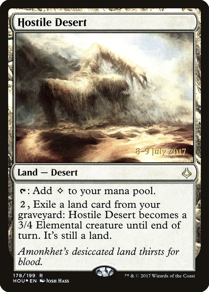 Hostile Desert [Hour of Devastation Prerelease Promos] | GrognardGamesBatavia