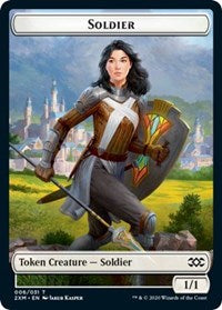 Soldier // Squirrel Double-Sided Token [Double Masters Tokens] | GrognardGamesBatavia