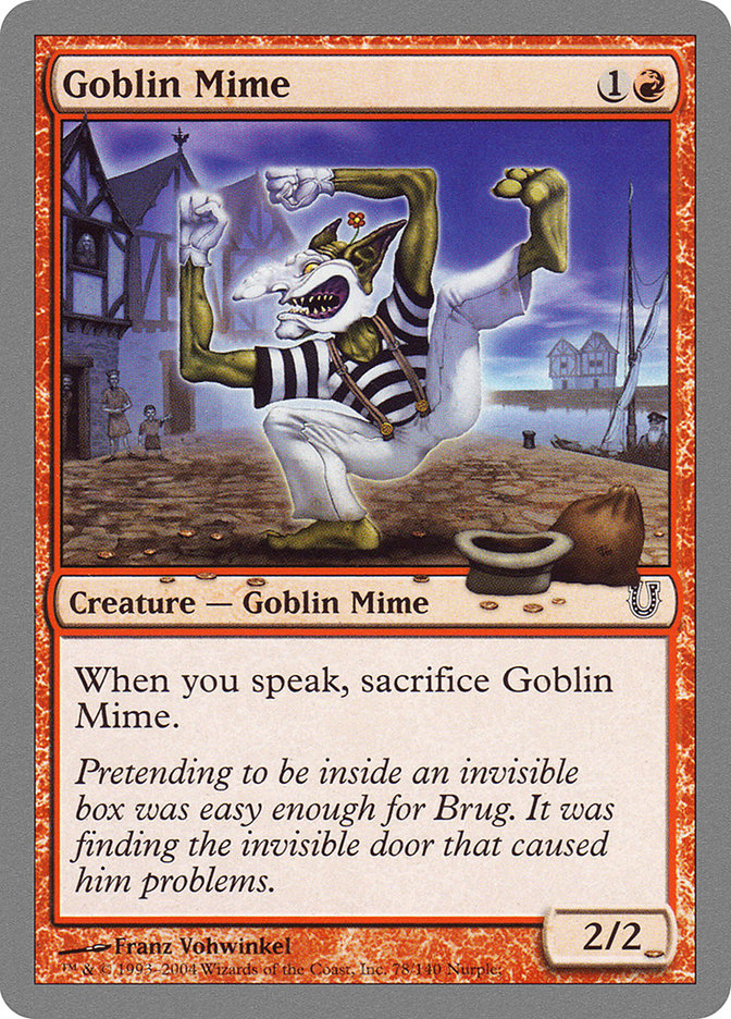 Goblin Mime [Unhinged] | GrognardGamesBatavia