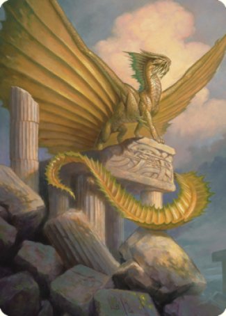 Ancient Gold Dragon Art Card (05) [Commander Legends: Battle for Baldur's Gate Art Series] | GrognardGamesBatavia