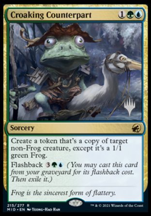 Croaking Counterpart (Promo Pack) [Innistrad: Midnight Hunt Promos] | GrognardGamesBatavia