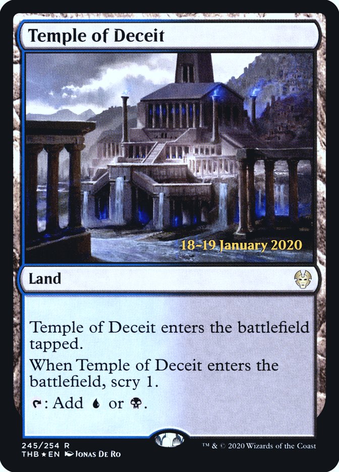 Temple of Deceit [Theros Beyond Death Prerelease Promos] | GrognardGamesBatavia