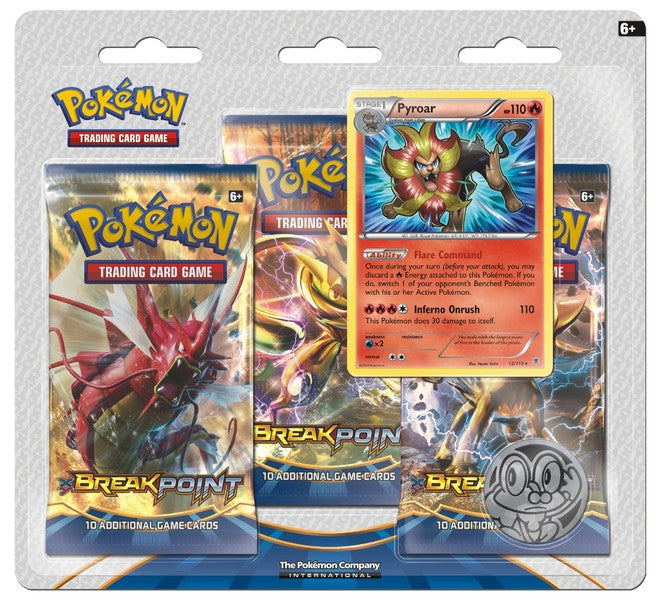 XY: BREAKpoint - 3-Pack Blister Pack (Pyroar) | GrognardGamesBatavia