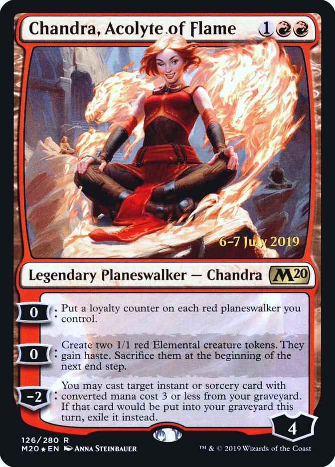 Chandra, Acolyte of Flame [Core Set 2020 Prerelease Promos] | GrognardGamesBatavia