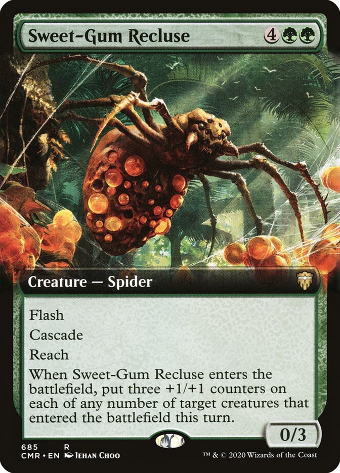 Sweet-Gum Recluse (Extended Art) [Commander Legends] | GrognardGamesBatavia