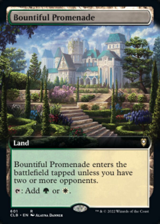 Bountiful Promenade (Extended Art) [Commander Legends: Battle for Baldur's Gate] | GrognardGamesBatavia