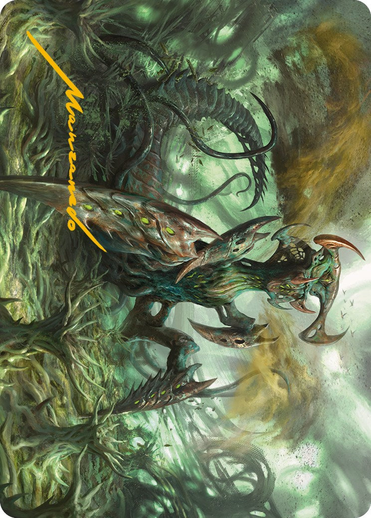 Zopandrel, Hunger Dominus Art Card (Gold-Stamped Signature) [Phyrexia: All Will Be One Art Series] | GrognardGamesBatavia