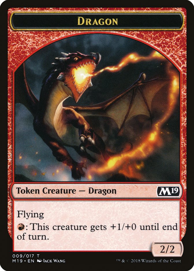 Dragon Token (009/017) [Core Set 2019 Tokens] | GrognardGamesBatavia