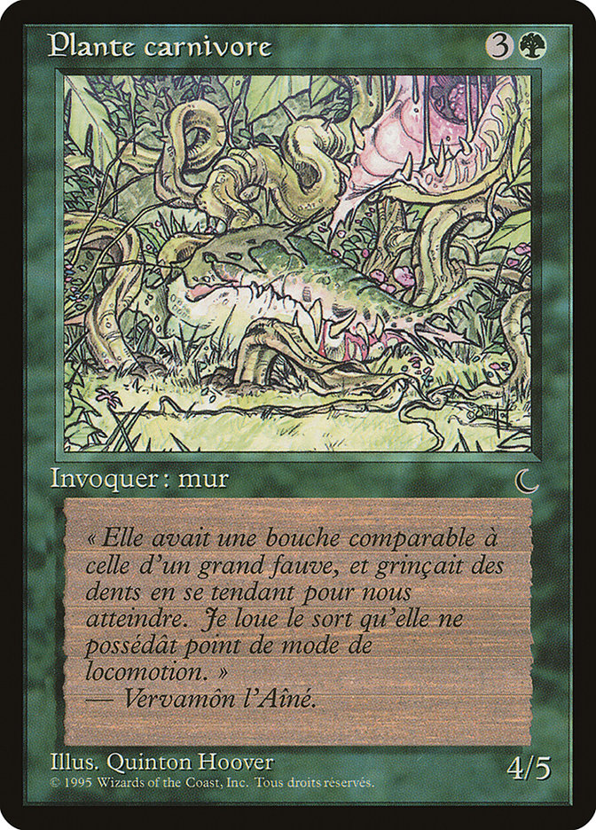 Carnivorous Plant (French) - "Plante carnivore" [Renaissance] | GrognardGamesBatavia