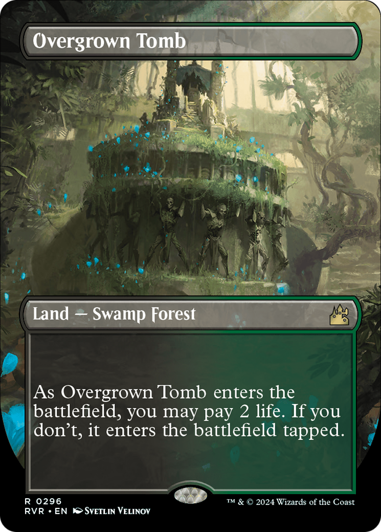 Overgrown Tomb (Borderless) [Ravnica Remastered] | GrognardGamesBatavia