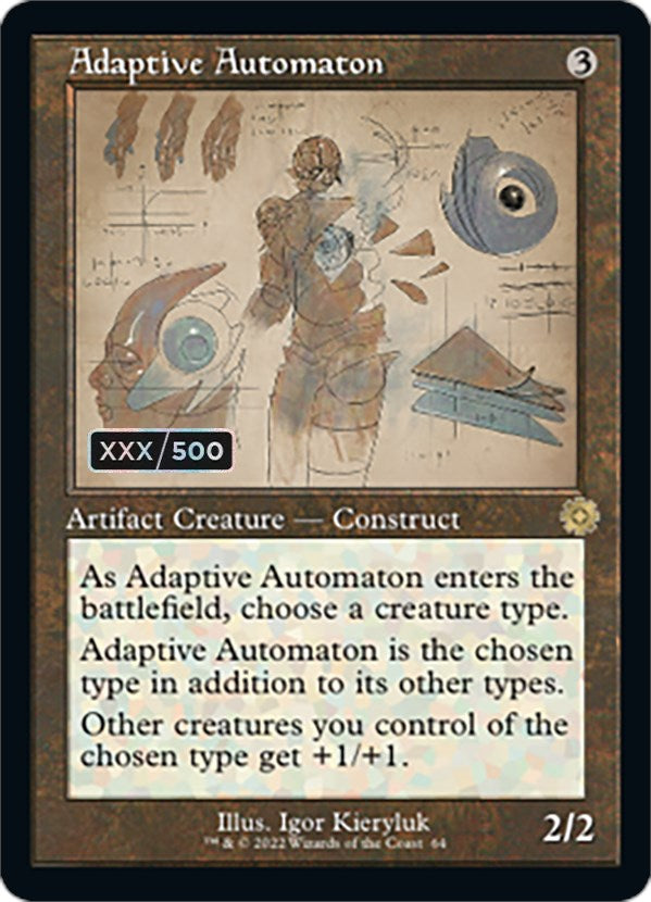 Adaptive Automaton (Retro Schematic) (Serial Numbered) [The Brothers' War Retro Artifacts] | GrognardGamesBatavia