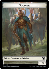 Soldier // Insect Double-Sided Token [March of the Machine Commander Tokens] | GrognardGamesBatavia