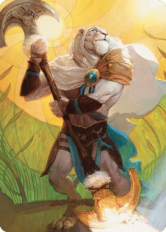 Ajani, Sleeper Agent Art Card [Dominaria United Art Series] | GrognardGamesBatavia