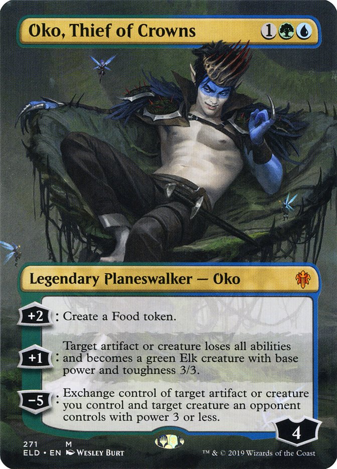 Oko, Thief of Crowns (Borderless) [Throne of Eldraine] | GrognardGamesBatavia