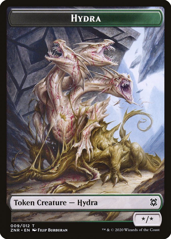 Hydra Token [Zendikar Rising Tokens] | GrognardGamesBatavia