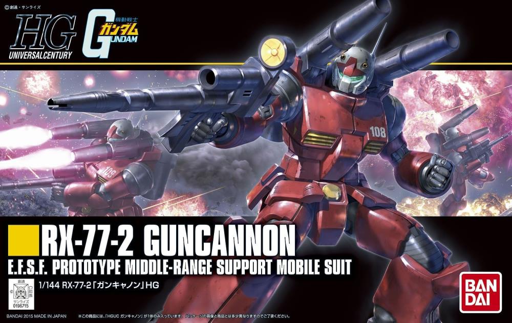 Gundam HGUC 1/144 RX-77-2 Guncannon Model Kit | GrognardGamesBatavia