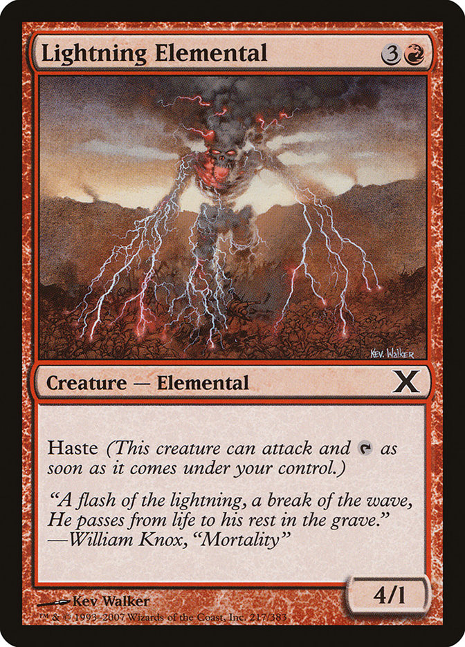 Lightning Elemental [Tenth Edition] | GrognardGamesBatavia