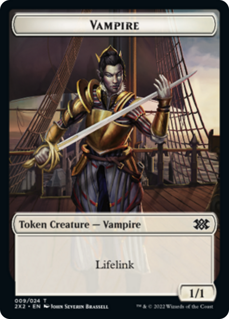 Elemental // Vampire Double-Sided Token [Double Masters 2022 Tokens] | GrognardGamesBatavia