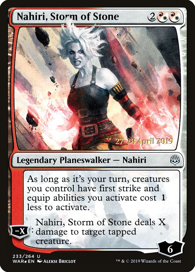 Nahiri, Storm of Stone [War of the Spark Prerelease Promos] | GrognardGamesBatavia